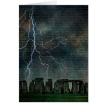 Stonehenge Storm Greeting Cards