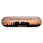 stonehenge sunset skateboard deck