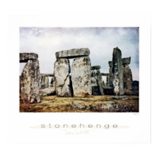 Stonehenge Watercolor Art Print print