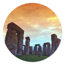 Stonehenge, Wiltshire, England Round Stickers