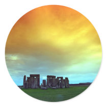 Stonehenge, Wiltshire, England Round Stickers