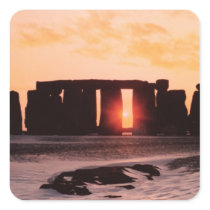 Stonehenge, Winter Solstice Square Sticker