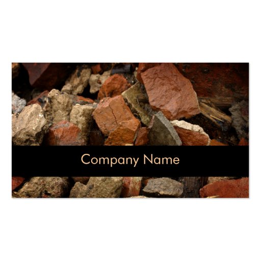 Stonemasons Business Card (front side)