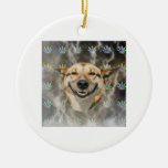 Stoner Dog Advice Animal meme Christmas Ornament