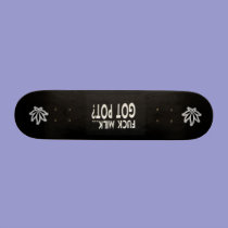 Stoners Ride - Designer 7 3/8" Skateboard by nightmare7darkangel Stoners Ride - Designer 7 3/8" Skateboard