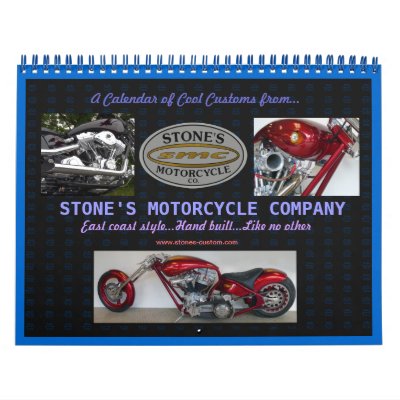 2012 Calendar Customize on Stones Custom Motorcycle Calendar 2012 From Zazzle Com