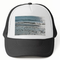 Stones On Beach Shore Trucker Hats
