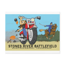 Stones River Biker Postcard by rpiston Stones River Biker Postcard
