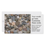 Stones rocks beautiful unique all different photo customized photo card