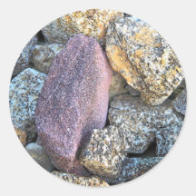 Stones Round Stickers