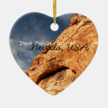 Stony Contrast; Nevada Souvenir Christmas Ornaments