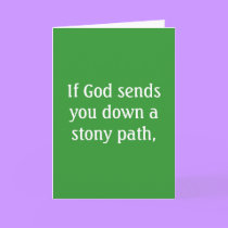 Stony Path - holiday card cards