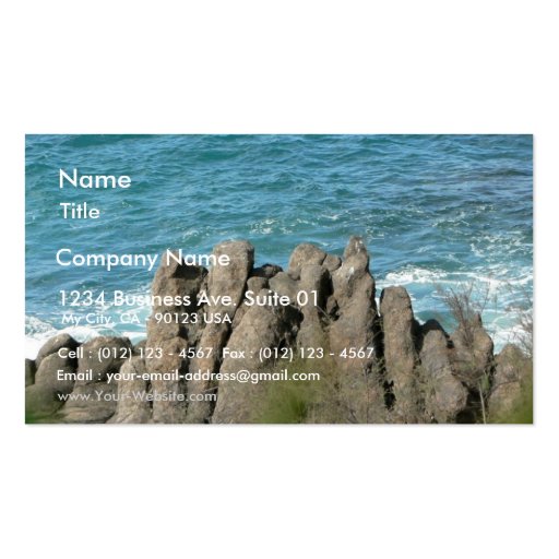 Stony Sea Shore Business Cards