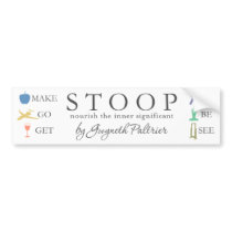 STOOP-Nourish The Inner Significant Bumper Sticker bumper stickers