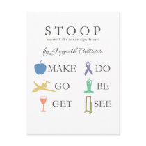 STOOP - Nourish The Inner Significant Postcard by monkeyclown STOOP - Nourish The Inner Significant Postcard