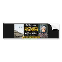 Stop $30 Billion to Israel Bumper Sticker