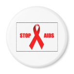 STOP AIDS FRIDGE MAGNET