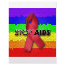 Stop AIDS (Rainbow) Customized Letterhead