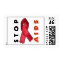 Stop AIDS (Side) postage
