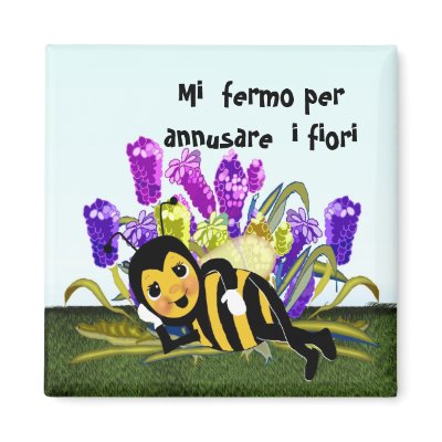 Stop and smell the flowers. refrigerator magnets by nextstopitaly