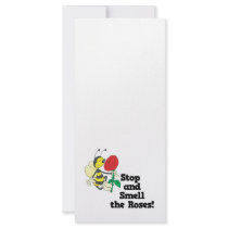 stop and smell the roses custom rack cards