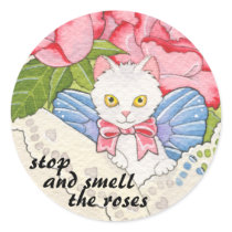 Stop and smell the roses sticker by bmoussart Stop and smell the roses sticker