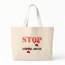 stop animal abuse canvas bags