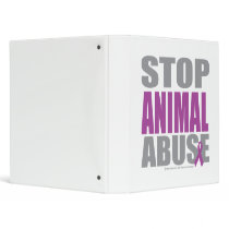 Stop Animal Abuse binders by fightcancertees Stop Animal Abuse binders