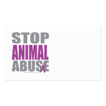 Stop Animal Abuse business cards by fightcancertees Stop Animal Abuse business cards
