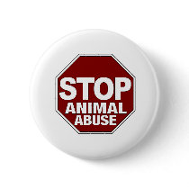 Stop Animal Abuse Button