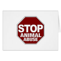 Stop Animal Abuse cards