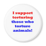 Stop animal abuse fridge magnets
