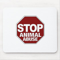 Stop Animal Abuse Mouse Pad