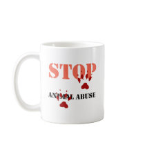 stop animal abuse mug