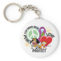 Stop Animal Abuse PLP Key Chain