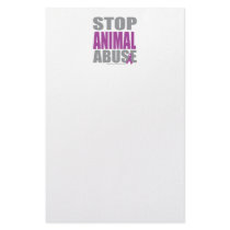 Stop Animal Abuse stationery by fightcancertees Stop Animal Abuse stationery