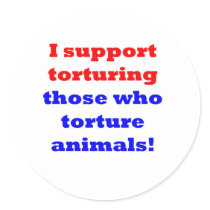 Stop animal abuse stickers