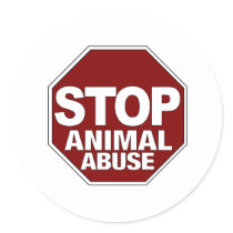 Stop Animal Abuse stickers by worldsfair Stop Animal Abuse stickers
