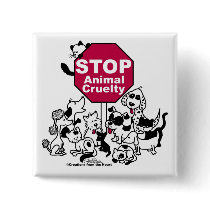Stop Animal Cruelty buttons by creationhrt Stop Animal Cruelty buttons