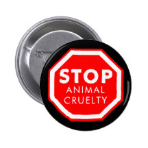 Stop Animal Cruelty Buttons