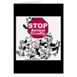Stop Animal Cruelty Greeting Cards