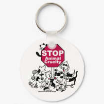 Stop Animal Cruelty keychains by creationhrt Stop Animal Cruelty keychains