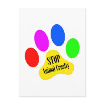 Stop Animal Cruelty Postcard by jaisjewels Stop Animal Cruelty Postcard