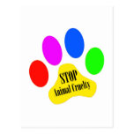 Stop Animal Cruelty Postcard