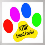 Stop Animal Cruelty Poster posters