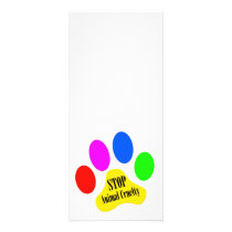 Stop Animal Cruelty Rack Cards rack cards by jaisjewels Stop Animal Cruelty Rack Cards rack cards