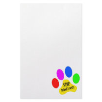 Stop Animal Cruelty Stationary stationery by jaisjewels Stop Animal Cruelty Stationary stationery