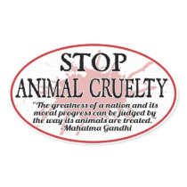 Stop Animal Cruelty Sticker