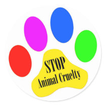 Stop Animal Cruelty Stickers