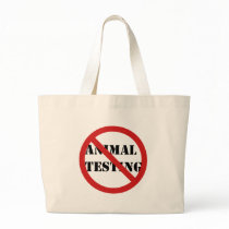 stop animal testing canvas bags